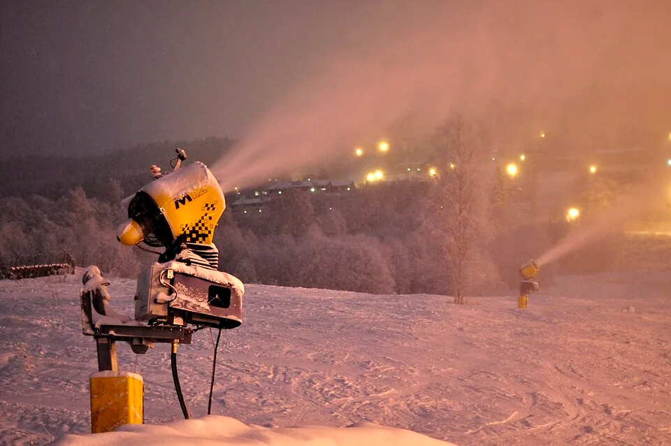 Snøproduksjon i Hafjell