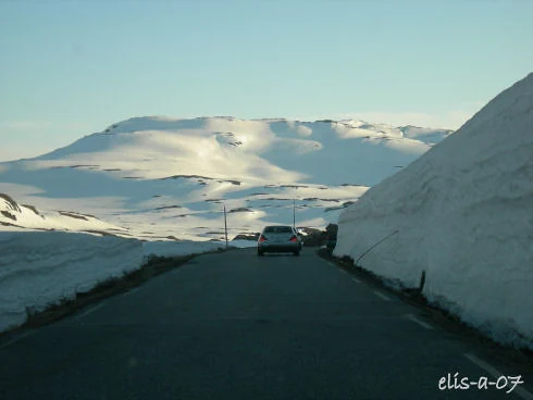 Fjellovergangen på Haukelifjell i juni